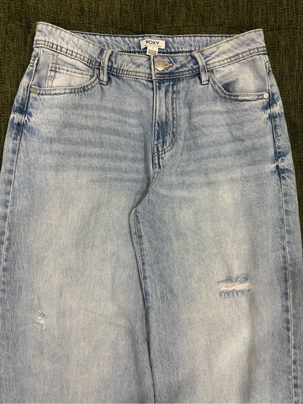 Roxy Wide Leg Women’s Jeans Size 7 Small - Picture 3 of 10